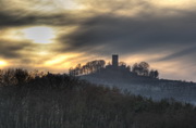 Burg Steinsberg in der Abenddmmerung